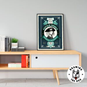 Captain Poodle Living Room Decor