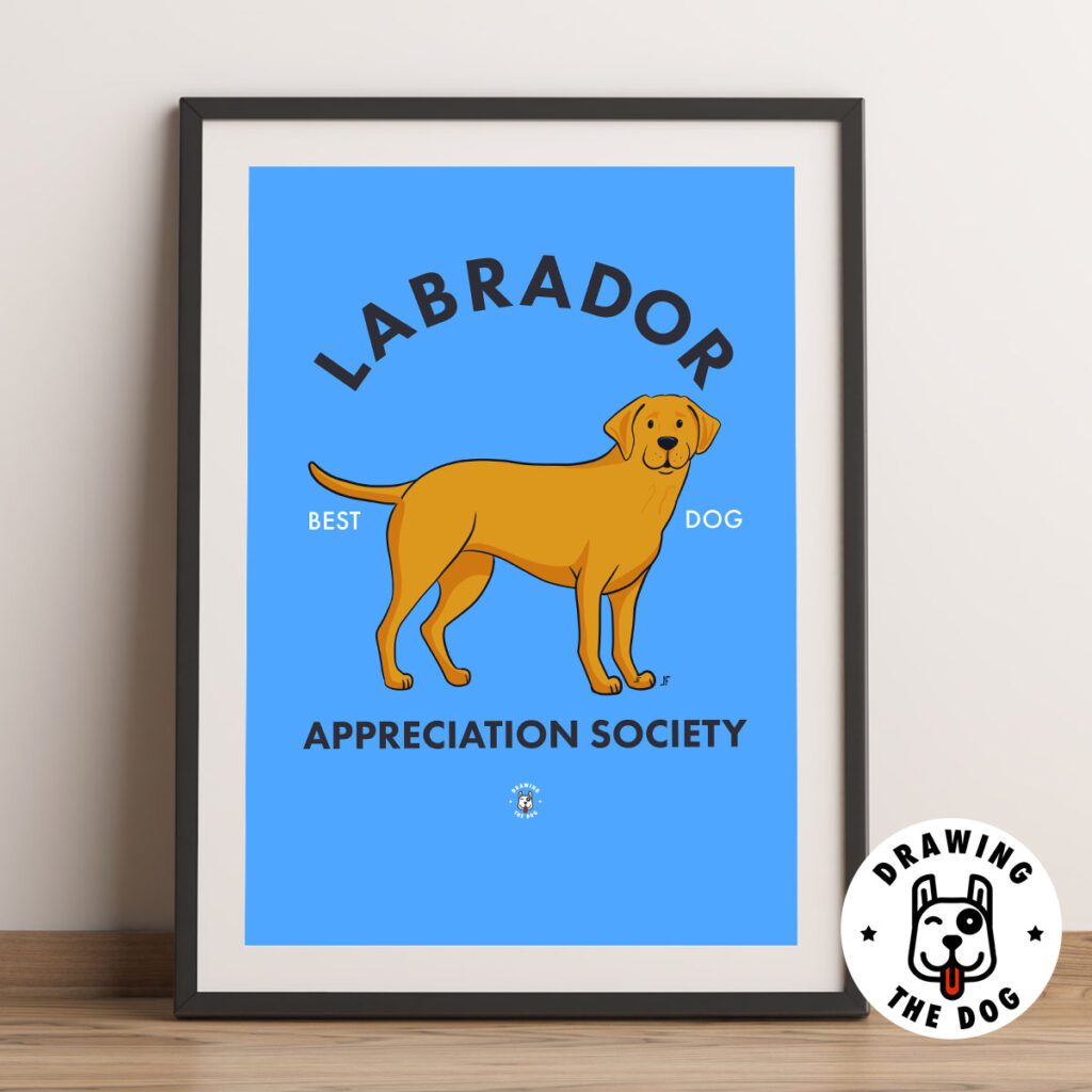 Labrador Best Dog Art Framed