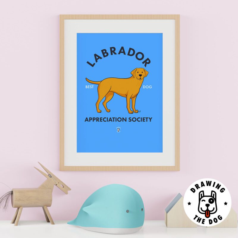Labrador Best Dog Art Kids Wall Decor