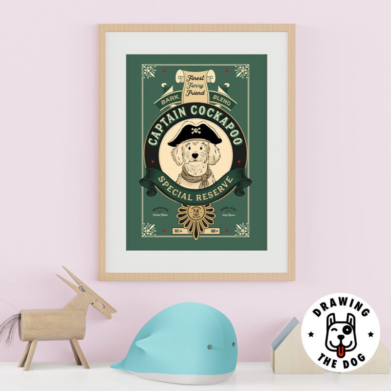 Captain Cockapoo Kids Wall Decor