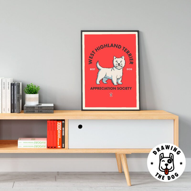 West Highland Terrier AS Living Room Decor