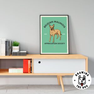 Belgian Malinois Living Room Decor