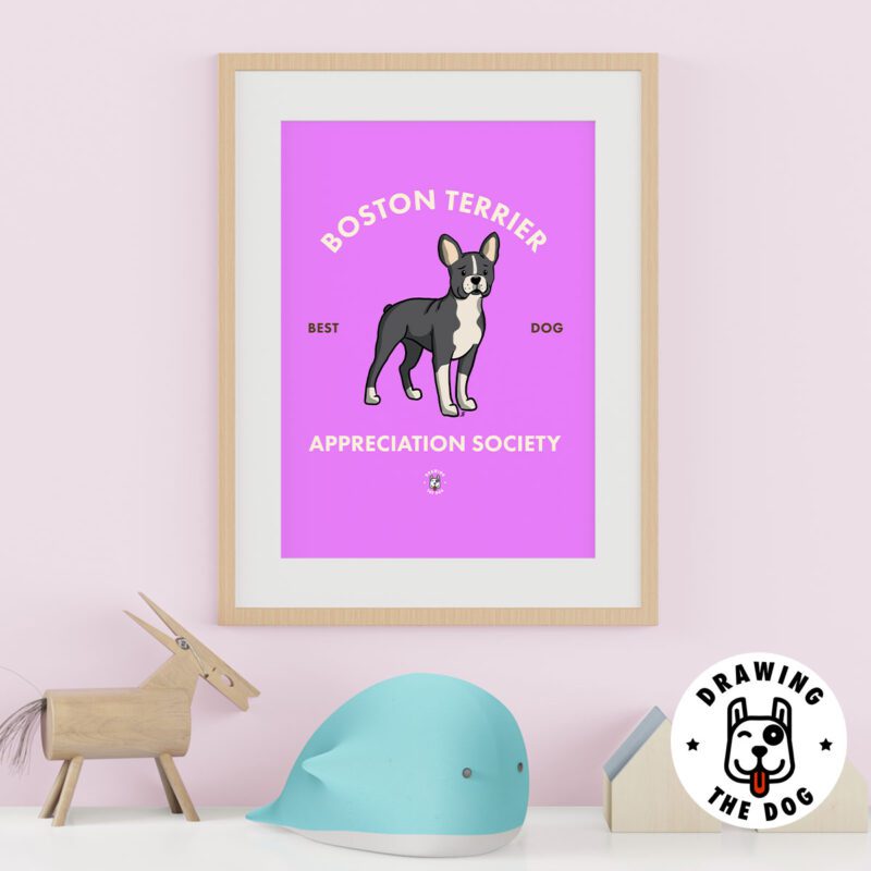 Boston Terrier Kids Wall Decor