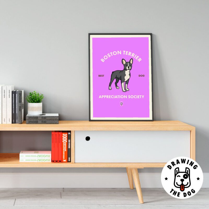 Boston Terrier Living Room Decor