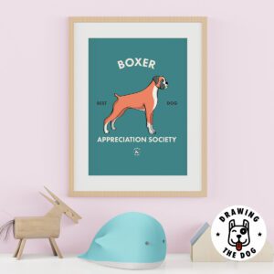 Boxer Dog Kids Wall Decor