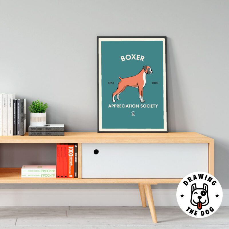 Boxer Art Living Room Decor