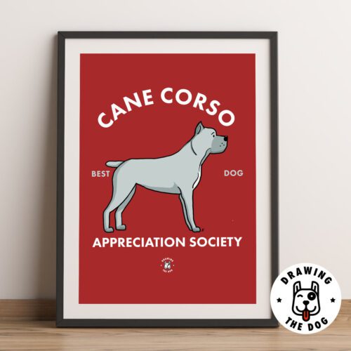 Cane Corso Art Print Framed