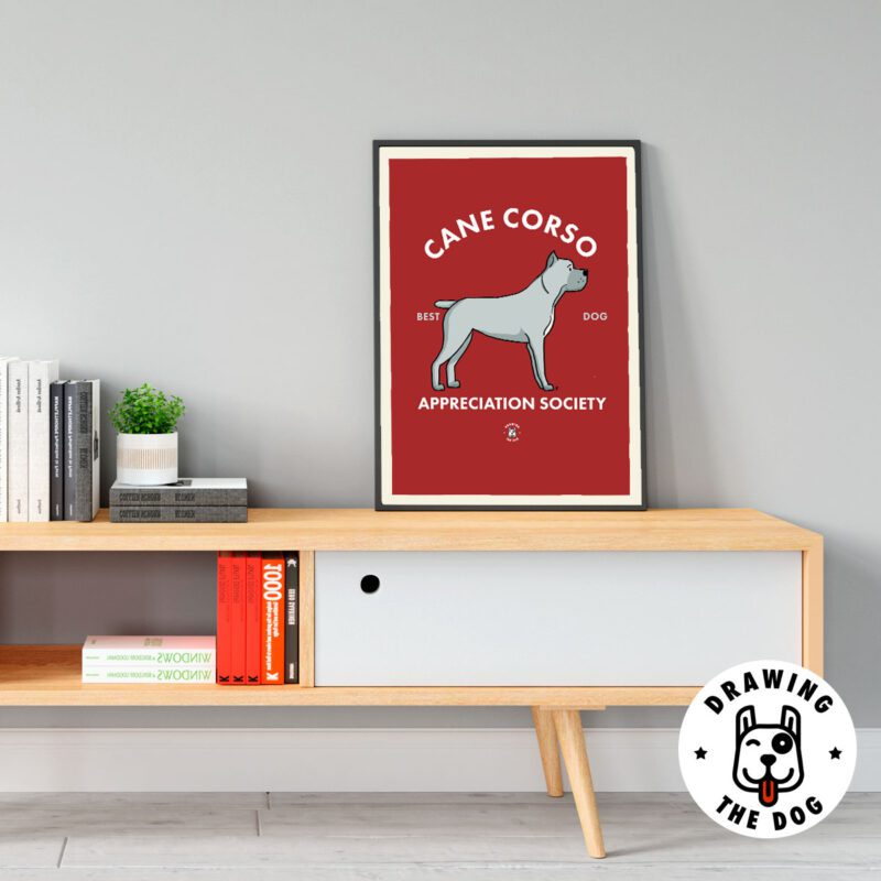 Cane Corso Art Living Room Decor
