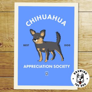 Chihuhua Dark Long AS Print