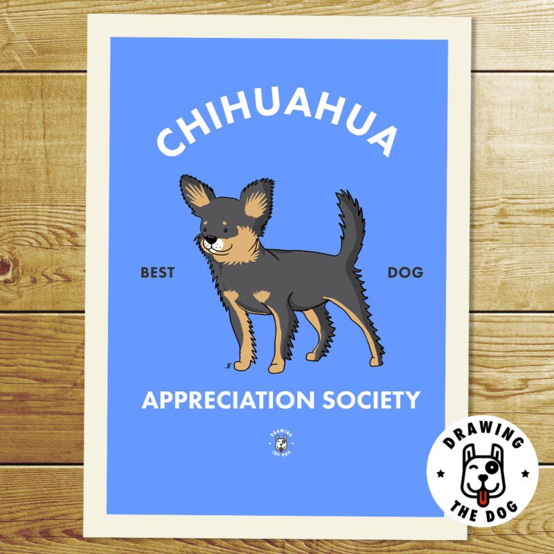 Chihuhua Dark Long AS Print