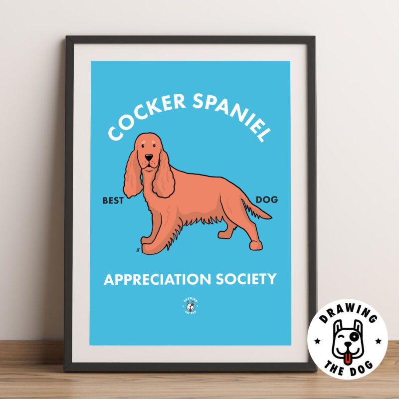 Cocker Spaniel AS Framed