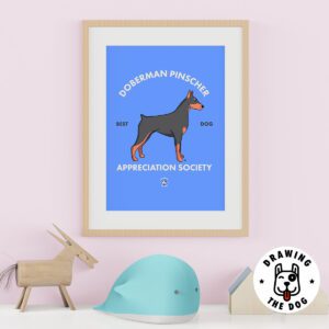 Doberman AS Kids Wall Decor