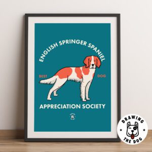 English Springer Spaniel Framed
