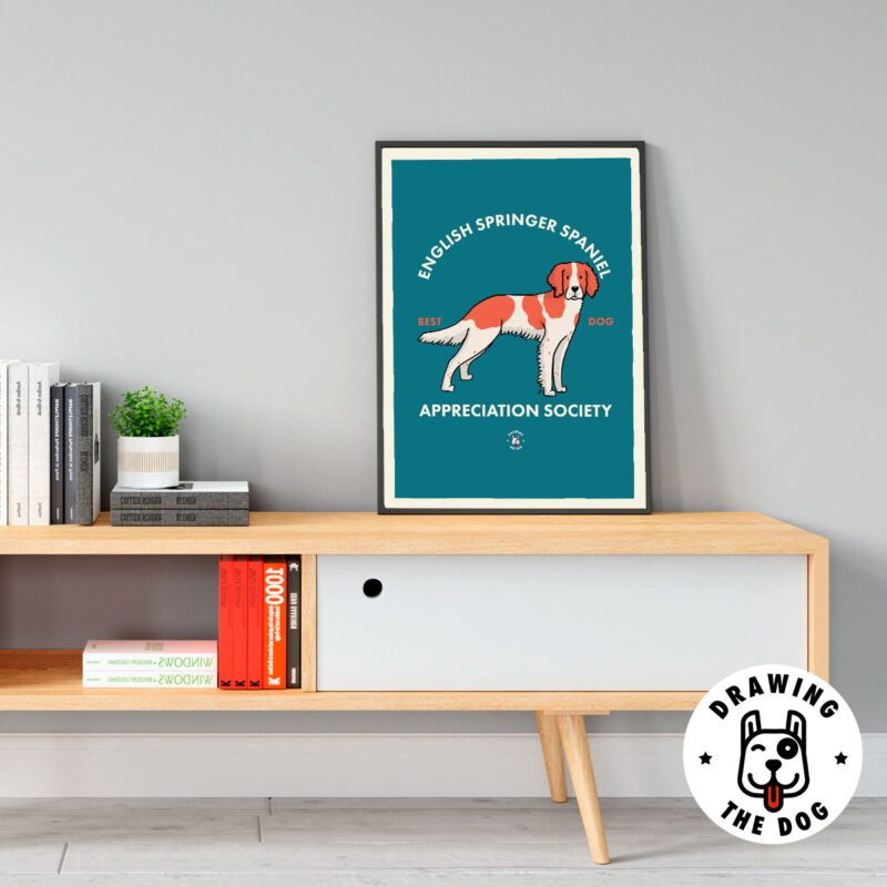 English Springer Spaniel Living Room Decor