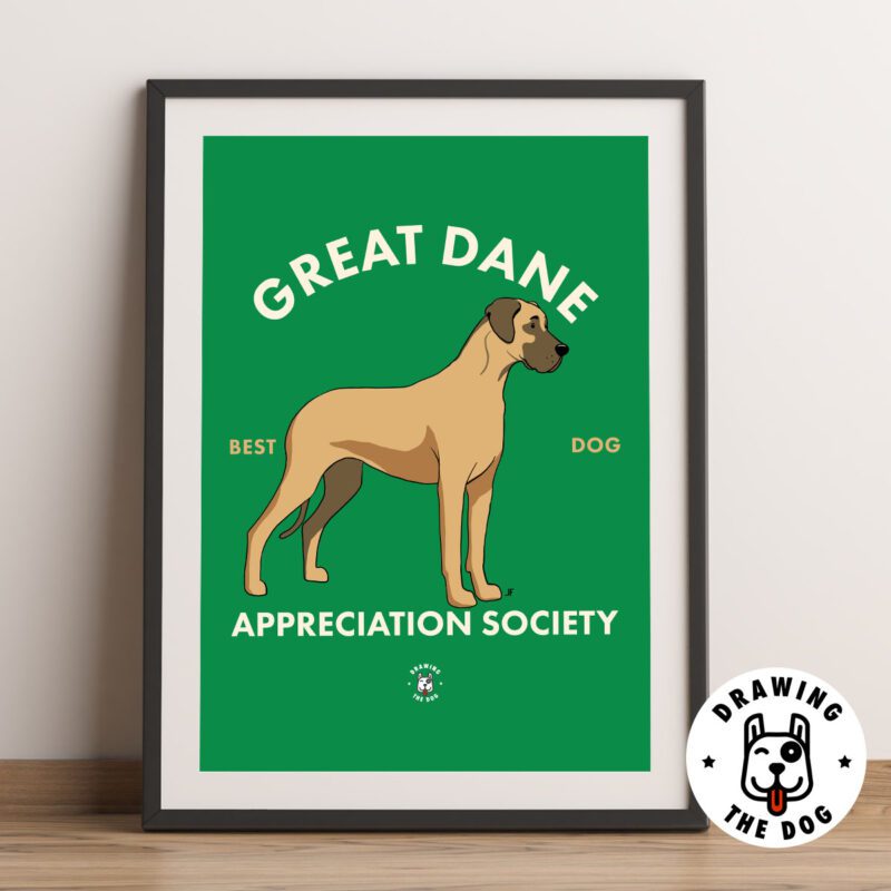 Great Dane Wall Art Framed