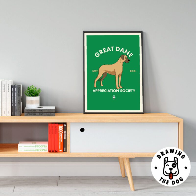Great Dane Art Living Room Decor