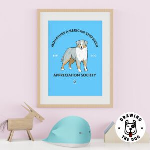 Mini American Shepherd Kids Wall Decor