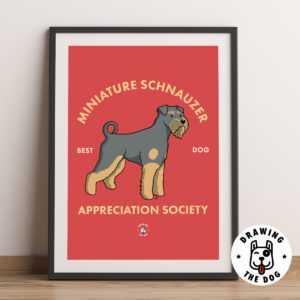 Miniature Schnauzer Wall Art Framed