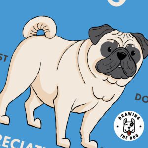 Pug Wall Art Closeup