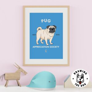 Pug Kids Wall Decor