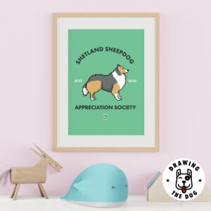 Shetland Sheepdog Kids Wall Decor