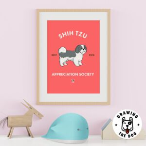Shih Tzu Art Kids Wall Decor