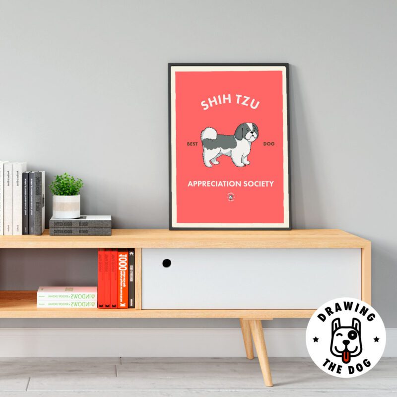 Shih Tzu Art Living Room Decor