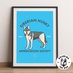 Siberian Husky Framed