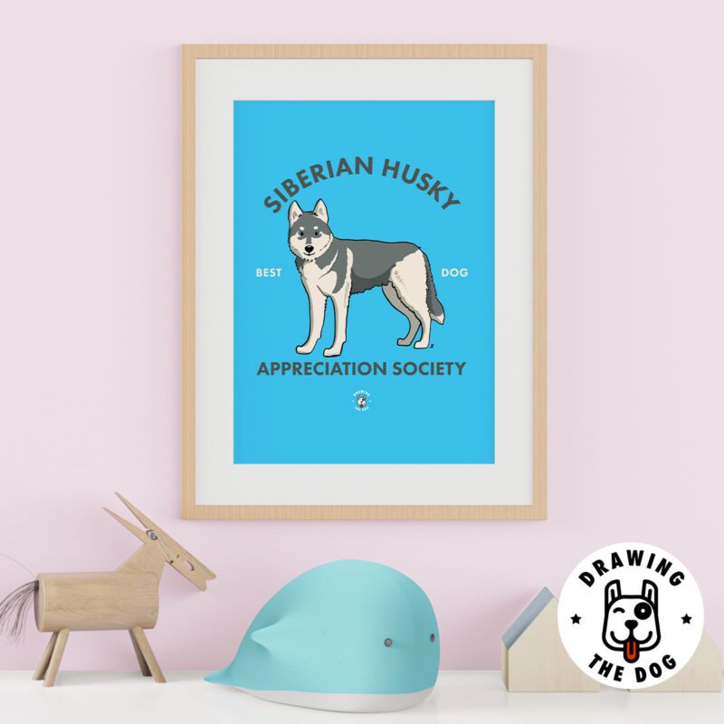 Siberian Husky Kids Wall Decor
