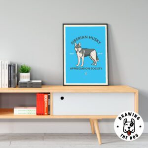 Siberian Husky Living Room Decor