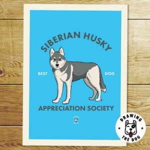 Siberian Husky Art Print