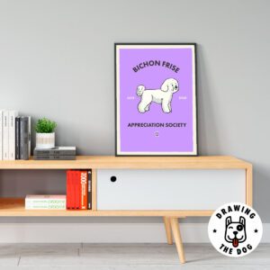 Bichon Frise AS Living Room Decor