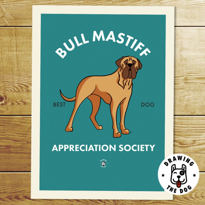 Bull Mastiff Wall Art Print Print