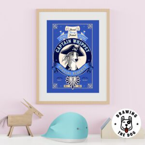 Captain Whippet Kids Wall Decor