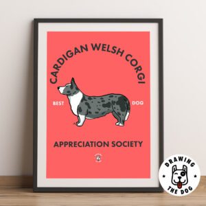 Cardigan Welsh Corgi AS Framed