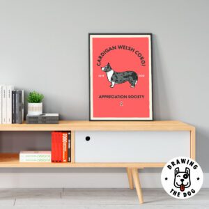 Cardigan Welsh Corgi AS Living Room Decor