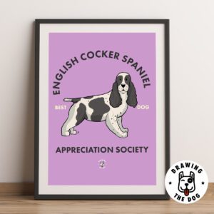 English Cocker Spaniel AS Framed