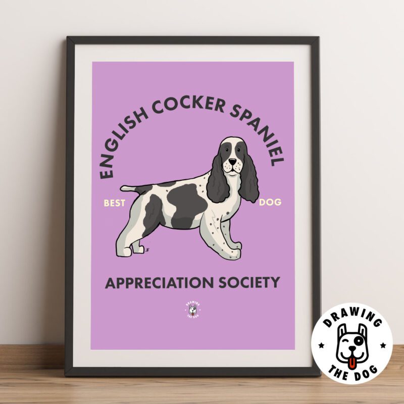 English Cocker Spaniel AS Framed