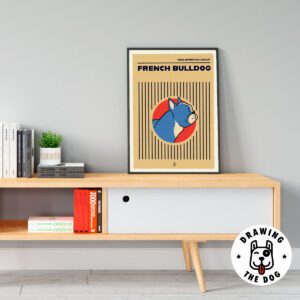 French Bulldog Bauhaus Circle Living Room Decor