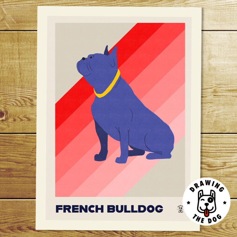 French Bulldog Stripes Print