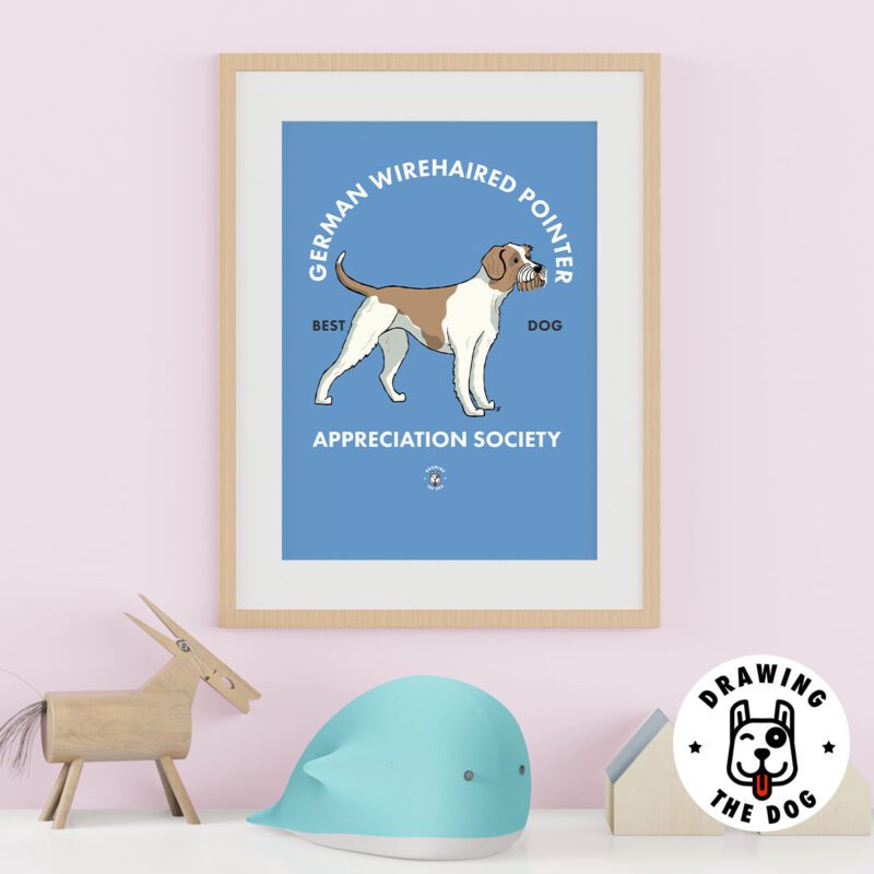 German Wirehaired Pointer Wall Art Kids Wall Decor