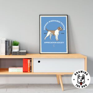 German Wirehaired Pointer Wall Art Living Room Decor