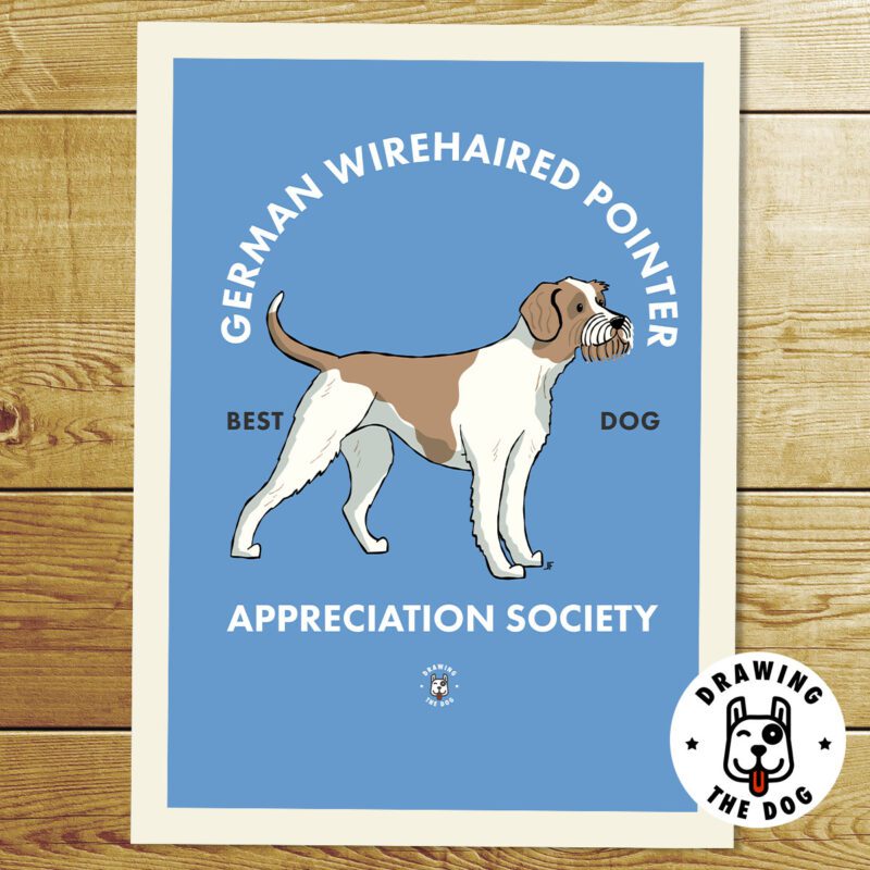 German Wirehaired Pointer Wall Art Print