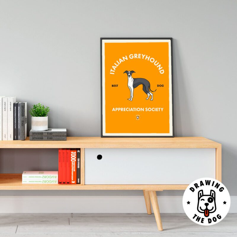 Italian Greyhound Wall Art Print Living Room Decor
