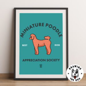 Miniature Poodle Wall Art Framed