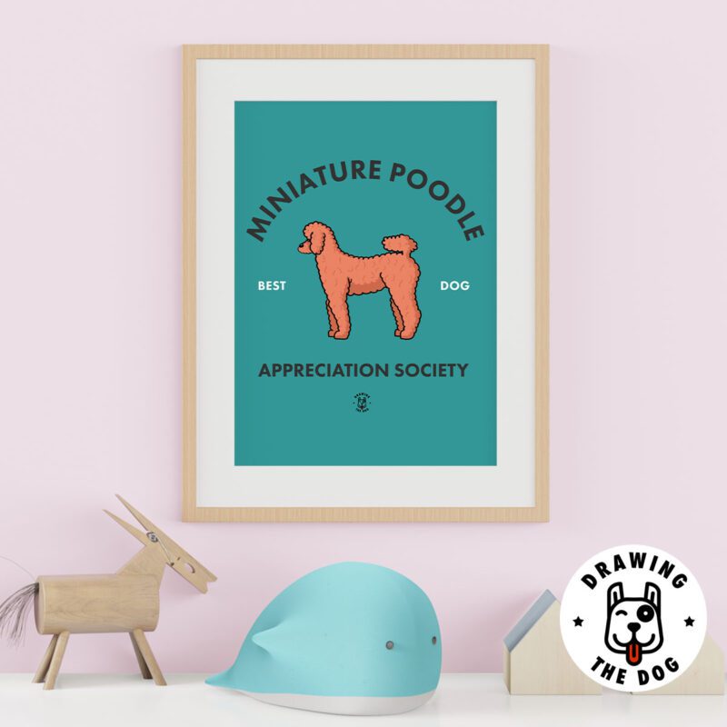 Miniature Poodle Wall Art Kids Wall Decor