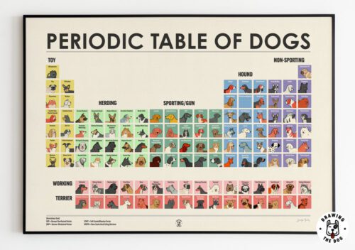 Periodic Table Dogs Drawing The Dog