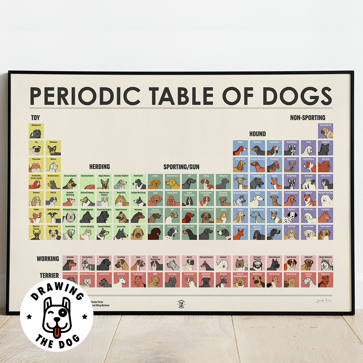 Drawing The Dog Dr. Frenchie Will See You Now Art Print