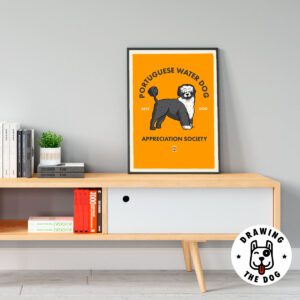 Portuguese Water Dog AS Living Room Decor