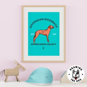 Rhodesian Ridgeback AS Kids Wall Decor
